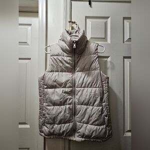 Puffer Vest with High Collar